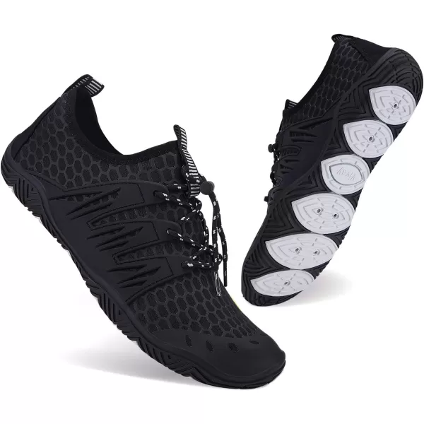 MAYZERO Water Shoes Men Women Swim Surf Shoes Beach Pool Shoes Wide Toe Hiking Aqua Shoes Winter House Slippers