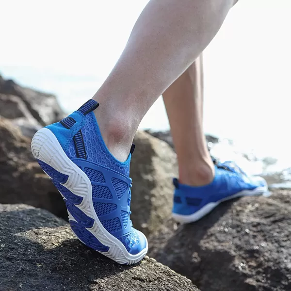 MAYZERO Water Shoes Men Women Swim Surf Shoes Beach Pool Shoes Wide Toe Hiking Aqua Shoes Winter House Slippers