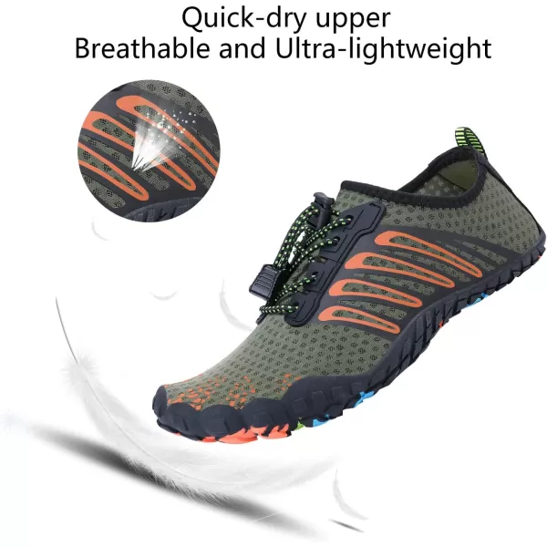 MAYZERO Water Shoes Men Women Swim Surf Shoes Beach Pool Shoes Wide Toe Hiking Aqua Shoes Winter House Slippers