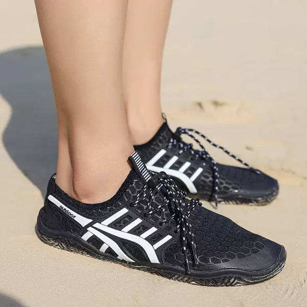 MAYZERO Water Shoes Men Women Swim Surf Shoes Beach Pool Shoes Wide Toe Hiking Aqua Shoes Winter House Slippers