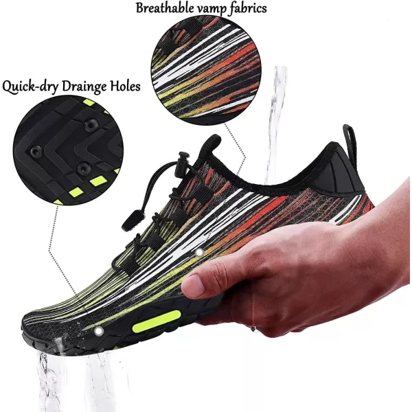 MAYZERO Water Shoes Men Women Swim Surf Shoes Beach Pool Shoes Wide Toe Hiking Aqua Shoes Winter House Slippers