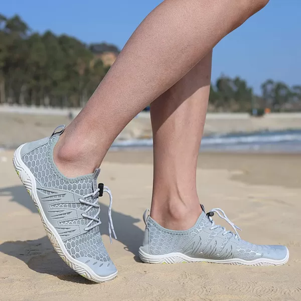 MAYZERO Water Shoes Men Women Swim Surf Shoes Beach Pool Shoes Wide Toe Hiking Aqua Shoes Winter House Slippers