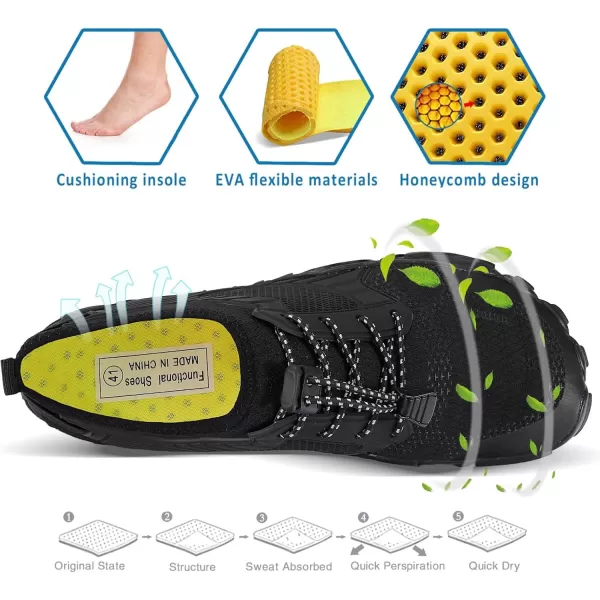 MAYZERO Water Shoes Men Women Swim Surf Shoes Beach Pool Shoes Wide Toe Hiking Aqua Shoes Winter House Slippers