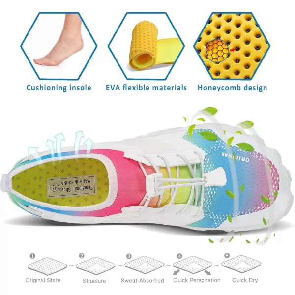 MAYZERO Water Shoes Men Women Swim Surf Shoes Beach Pool Shoes Wide Toe Hiking Aqua Shoes Winter House Slippers