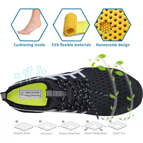 MAYZERO Water Shoes Men Women Swim Surf Shoes Beach Pool Shoes Wide Toe Hiking Aqua Shoes Winter House Slippers
