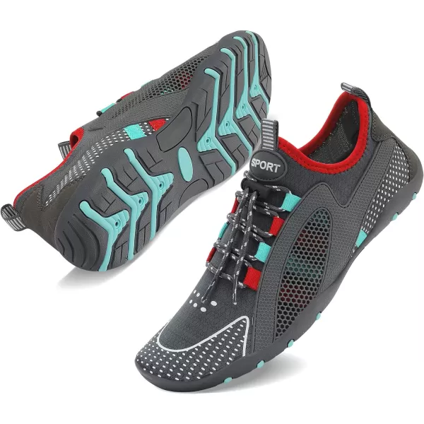 MAYZERO Water Shoes Men Women Swim Surf Shoes Beach Pool Shoes Wide Toe Hiking Aqua Shoes Winter House Slippers
