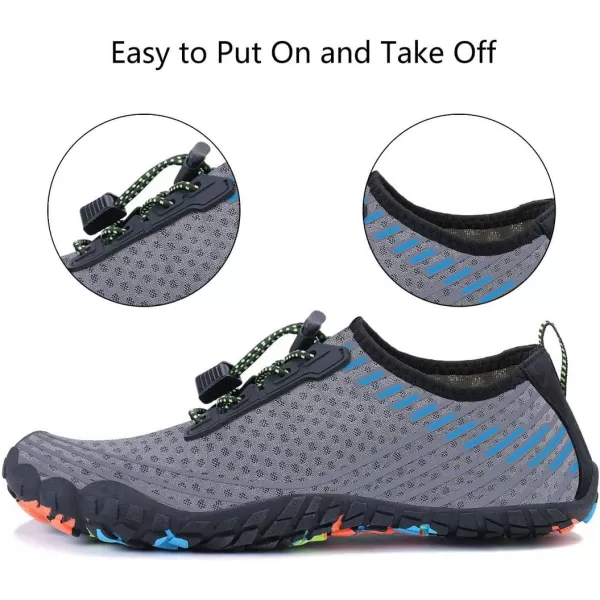MAYZERO Water Shoes Men Women Swim Surf Shoes Beach Pool Shoes Wide Toe Hiking Aqua Shoes Winter House Slippers