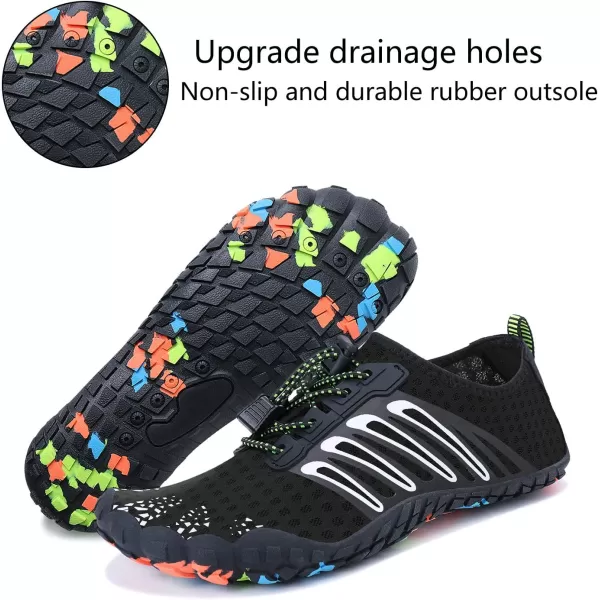 MAYZERO Water Shoes Men Women Swim Surf Shoes Beach Pool Shoes Wide Toe Hiking Aqua Shoes Winter House Slippers