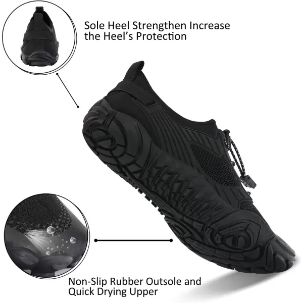 MAYZERO Water Shoes Men Women Swim Surf Shoes Beach Pool Shoes Wide Toe Hiking Aqua Shoes Winter House Slippers