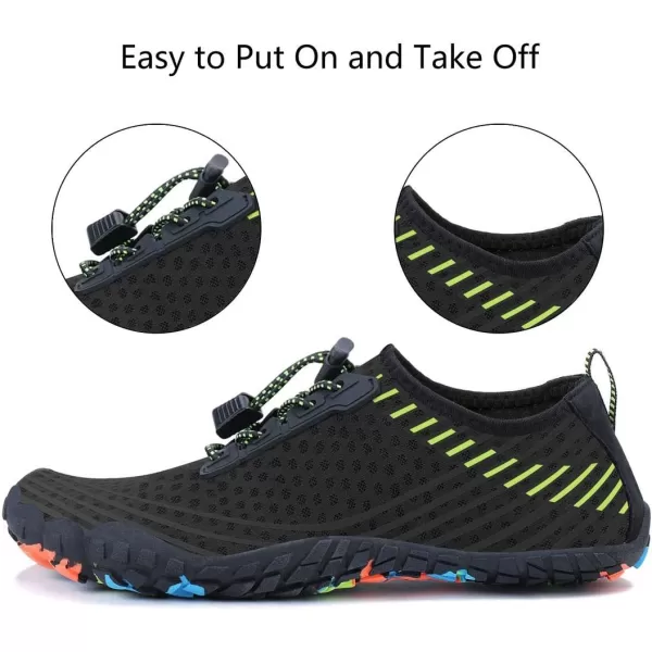 MAYZERO Water Shoes Men Women Swim Surf Shoes Beach Pool Shoes Wide Toe Hiking Aqua Shoes Winter House Slippers