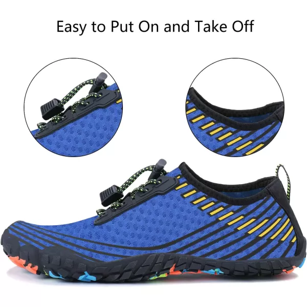 MAYZERO Water Shoes Men Women Swim Surf Shoes Beach Pool Shoes Wide Toe Hiking Aqua Shoes Winter House Slippers