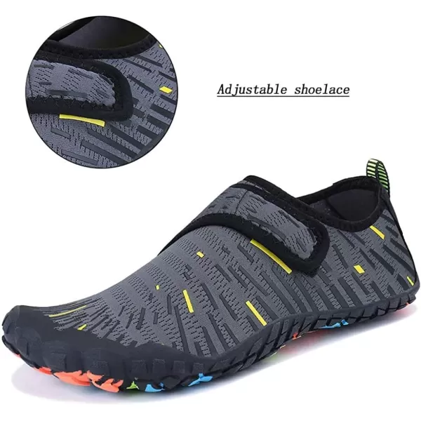MAYZERO Water Shoes Men Women Swim Surf Shoes Beach Pool Shoes Wide Toe Hiking Aqua Shoes Winter House Slippers