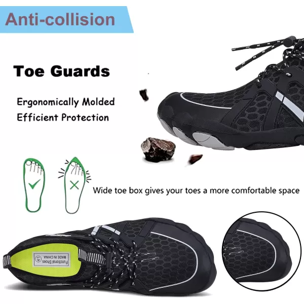 MAYZERO Water Shoes Men Women Swim Surf Shoes Beach Pool Shoes Wide Toe Hiking Aqua Shoes Winter House Slippers