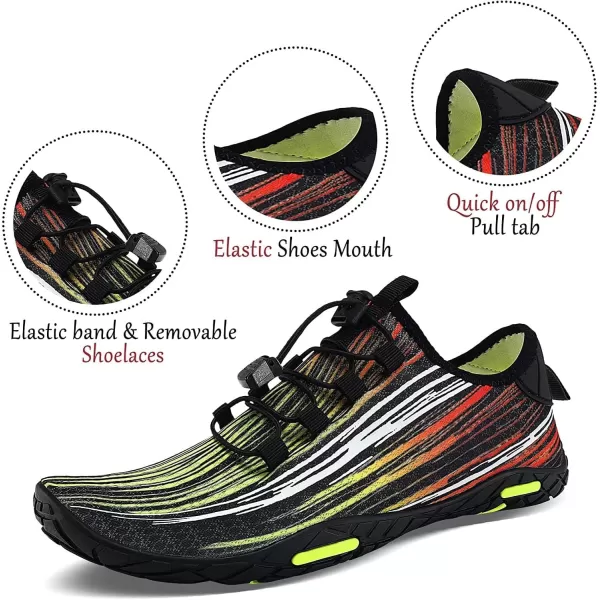 MAYZERO Water Shoes Men Women Swim Surf Shoes Beach Pool Shoes Wide Toe Hiking Aqua Shoes Winter House Slippers