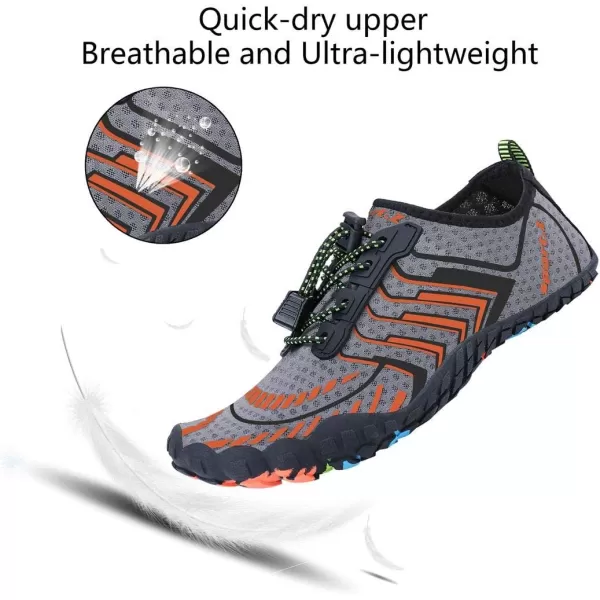 MAYZERO Water Shoes Men Women Swim Surf Shoes Beach Pool Shoes Wide Toe Hiking Aqua Shoes Winter House Slippers