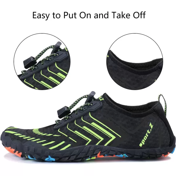MAYZERO Water Shoes Men Women Swim Surf Shoes Beach Pool Shoes Wide Toe Hiking Aqua Shoes Winter House Slippers