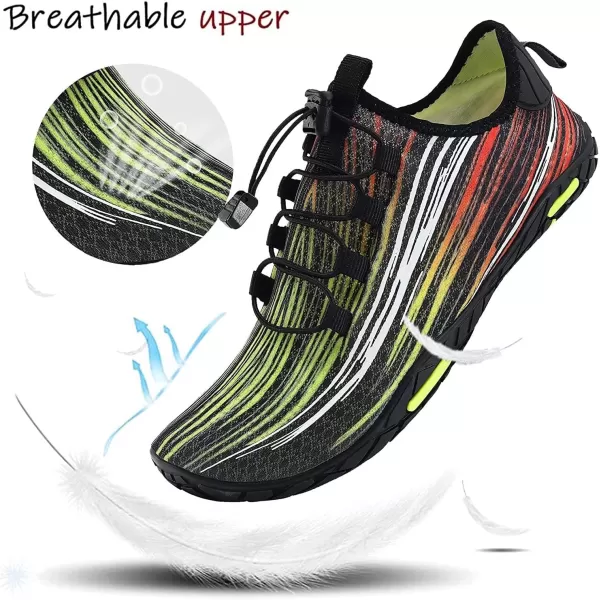 MAYZERO Water Shoes Men Women Swim Surf Shoes Beach Pool Shoes Wide Toe Hiking Aqua Shoes Winter House Slippers