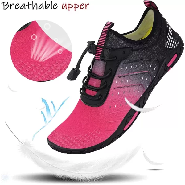 MAYZERO Water Shoes Men Women Swim Surf Shoes Beach Pool Shoes Wide Toe Hiking Aqua Shoes Winter House Slippers