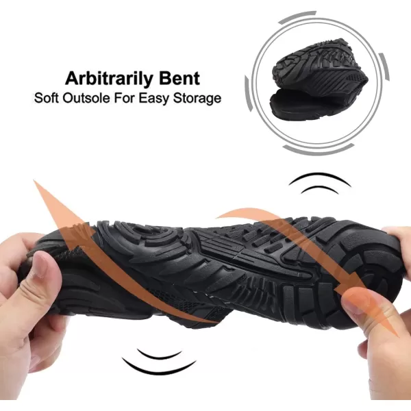 MAYZERO Water Shoes Men Women Swim Surf Shoes Beach Pool Shoes Wide Toe Hiking Aqua Shoes Winter House Slippers