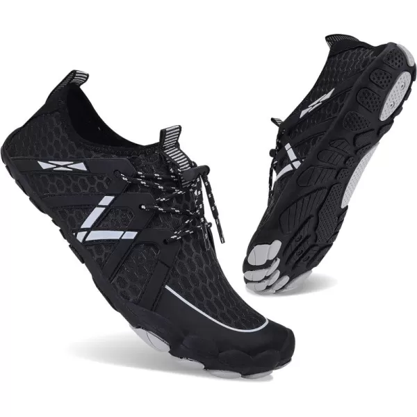 MAYZERO Water Shoes Men Women Swim Surf Shoes Beach Pool Shoes Wide Toe Hiking Aqua Shoes Winter House Slippers