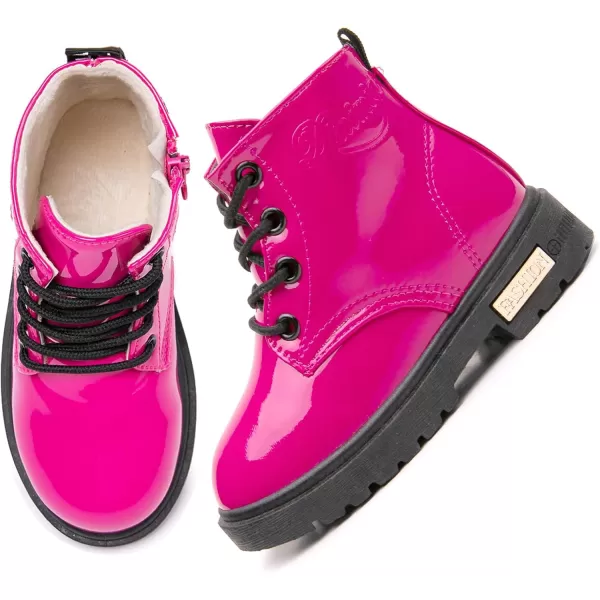 Daclay Kids Boots Children Boys and Girls Candy-Colored Waterproof and Velvet Boots