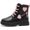 imageDaclay Girls Boots Childrens Boots Outdoor Boots Girls Plush Short Boots Boys bootsBlackk3030
