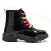 imageDaclay Girls Boots Childrens Boots Outdoor Boots Girls Plush Short Boots Boys bootsBlackp02