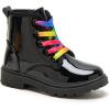 imageDaclay Girls Boots Childrens Boots Outdoor Boots Girls Plush Short Boots Boys bootsBlackp02