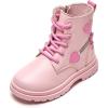 imageDaclay Girls Boots Childrens Boots Outdoor Boots Girls Plush Short Boots Boys bootsPinkk3030