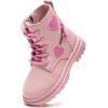 imageDaclay Girls Boots Childrens Boots Outdoor Boots Girls Plush Short Boots Boys bootsPinkk3030
