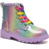 imageDaclay Girls Boots Childrens Boots Outdoor Boots Girls Plush Short Boots Boys bootsPurple