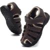 imageDaclay Boys Casual Sports Kids Sandals Breathable Lightweight Fashionable Childrens Outdoor Girls SandalsDark Brown