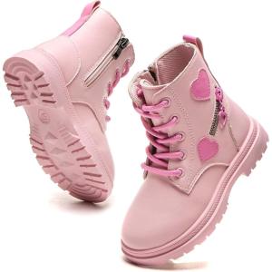 imageDaclay Girls Boots Childrens Boots Outdoor Boots Girls Plush Short Boots Boys bootsPinkk3030