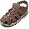 imageDaclay Boys Casual Sports Kids Sandals Breathable Lightweight Fashionable Childrens Outdoor Girls SandalsBrownxy10
