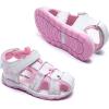 imageDaclay Boys Casual Sports Kids Sandals Breathable Lightweight Fashionable Childrens Outdoor Girls SandalsWhitexy14