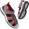 imageDaclay Boys Casual Sports Kids Sandals Breathable Lightweight Fashionable Childrens Outdoor Girls SandalsRed
