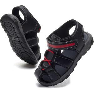 imageDaclay Boys Casual Sports Kids Sandals Breathable Lightweight Fashionable Childrens Outdoor Girls SandalsBlackxy11