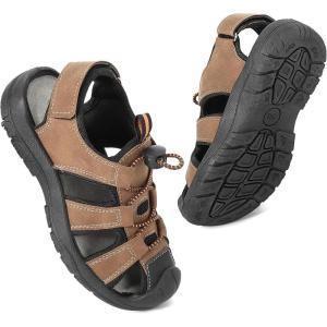 imageDaclay Boys Casual Sports Kids Sandals Breathable Lightweight Fashionable Childrens Outdoor Girls SandalsBrownhglx6