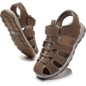 imageDaclay Boys Casual Sports Kids Sandals Breathable Lightweight Fashionable Childrens Outdoor Girls SandalsBrownxy10