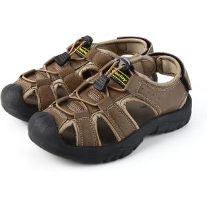 imageDaclay Boys Casual Sports Kids Sandals Breathable Lightweight Fashionable Childrens Outdoor Girls SandalsBrownxy15
