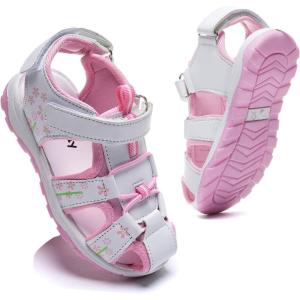 imageDaclay Boys Casual Sports Kids Sandals Breathable Lightweight Fashionable Childrens Outdoor Girls SandalsWhitexy14
