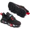 imageDaclay Kids Sports Shoes Running Shoes for Spring and Autumn Casual Knit Sneakers for Girls Boys School Students TeenagerBlack
