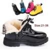 imageDaclay Kids Boots Children Boys and Girls CandyColored Waterproof and Velvet Boots