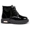 imageDaclay Kids CandyColored Waterproof Velvet Boots Black 4 Big Kid