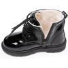 imageDaclay Kids CandyColored Waterproof Velvet Boots Black 4 Big Kid