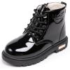 imageDaclay Kids CandyColored Waterproof Velvet Boots Black 4 Big Kid