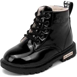 imageDaclay Kids Boots Children Boys and Girls CandyColored Waterproof and Velvet Boots