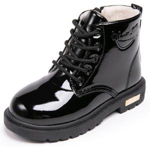 imageDaclay Kids CandyColored Waterproof Velvet Boots Black 4 Big Kid