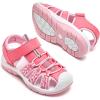 imageDaclay Boys Casual Sports Kids Sandals Breathable Lightweight Fashionable Childrens Outdoor Girls SandalsPinkpxl2