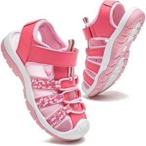 imageDaclay Boys Casual Sports Kids Sandals Breathable Lightweight Fashionable Childrens Outdoor Girls SandalsPinkpxl2